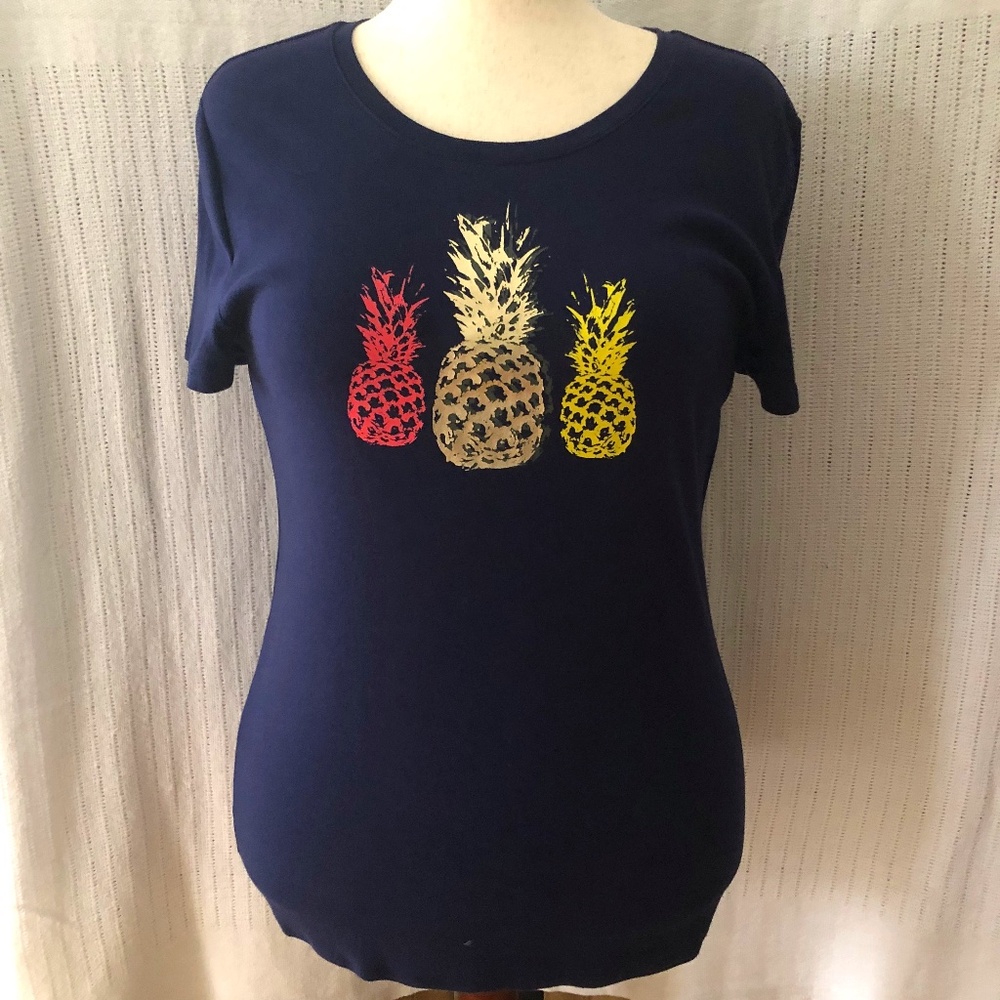 FadedGlory Navy w Three Pineapples Tee